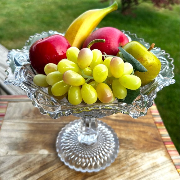 Vintage Imperial Glass Fashion Large Compote, - Picture 7 of 14